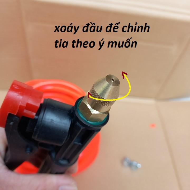 Bộ phụ kiện máy rửa xe mini 12v kèm vòi xịt