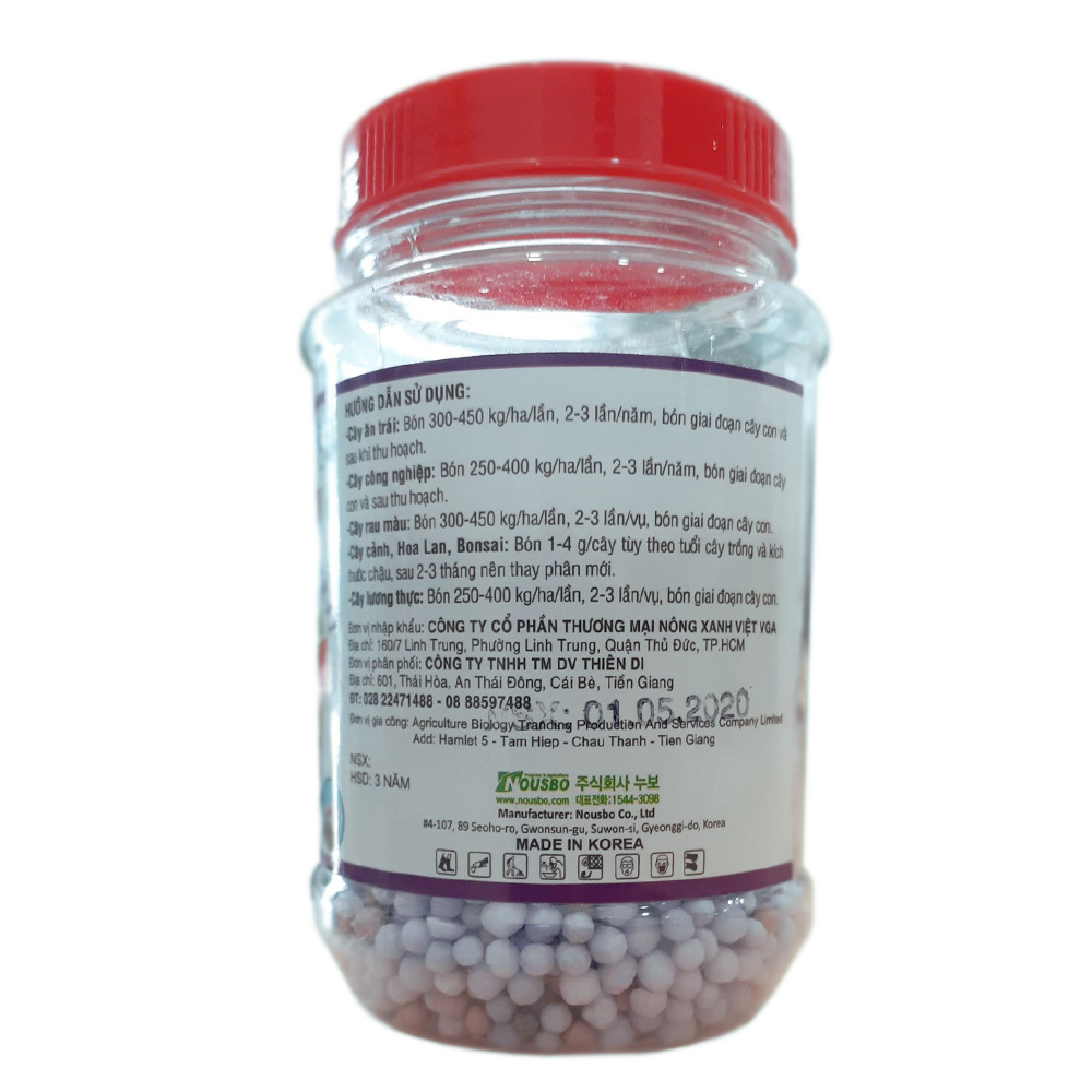 Phân tan chậm NPK 20-10-10 + TE - Lọ 150gr