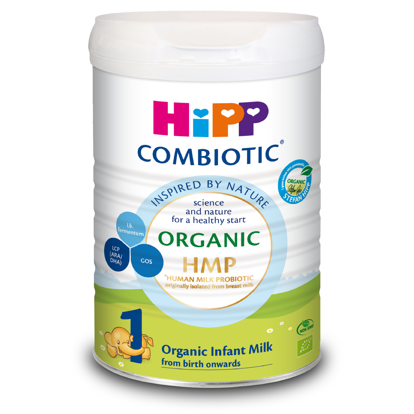 Thùng 4 lon sữa bột dinh dưỡng công thức HiPP 1 Organic Combiotic chất lượng hữu cơ, hỗ trợ, tăng cường sức khoẻ hệ miễn dịch, bổ sung omega 3,6 dành cho trẻ dưới 6 tháng tuổi