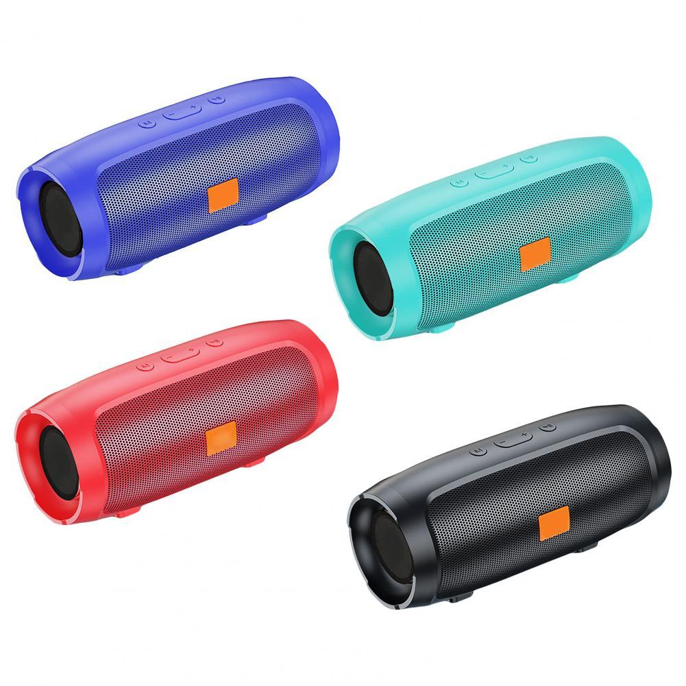 Loa Bluetooth Mini Di Động Âm Thanh Nổi HiFi Bass Nặng Không Dây Soundbar Loa Siêu Trầm Cho AUX Thẻ TF Đài FM Mới Color: Red