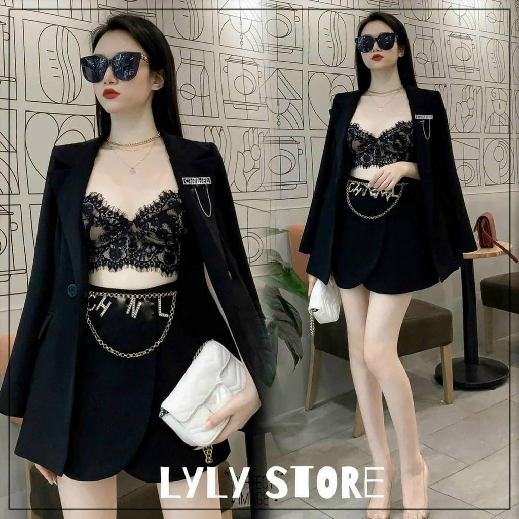 Set bộ đồ vest không kèm lót xinh xắn không kém phần sang chảnh dành cho các tình yêu đi chơi Kgia fashion
