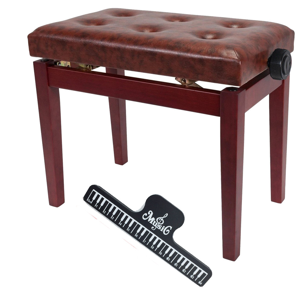 Ghế đàn Organ, Piano tăng giảm chiều cao GHC02 - Màu nâu đỏ