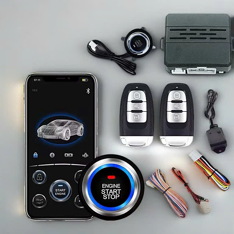 Smartkey Ô Tô Có App Đề Nổ Từ Xa – Điều Khiển Xe Từ Điện Thoại, Tự Động Đóng Mở Cửa, Nâng Cấp Xe Hiện Đại, đèn trang trí