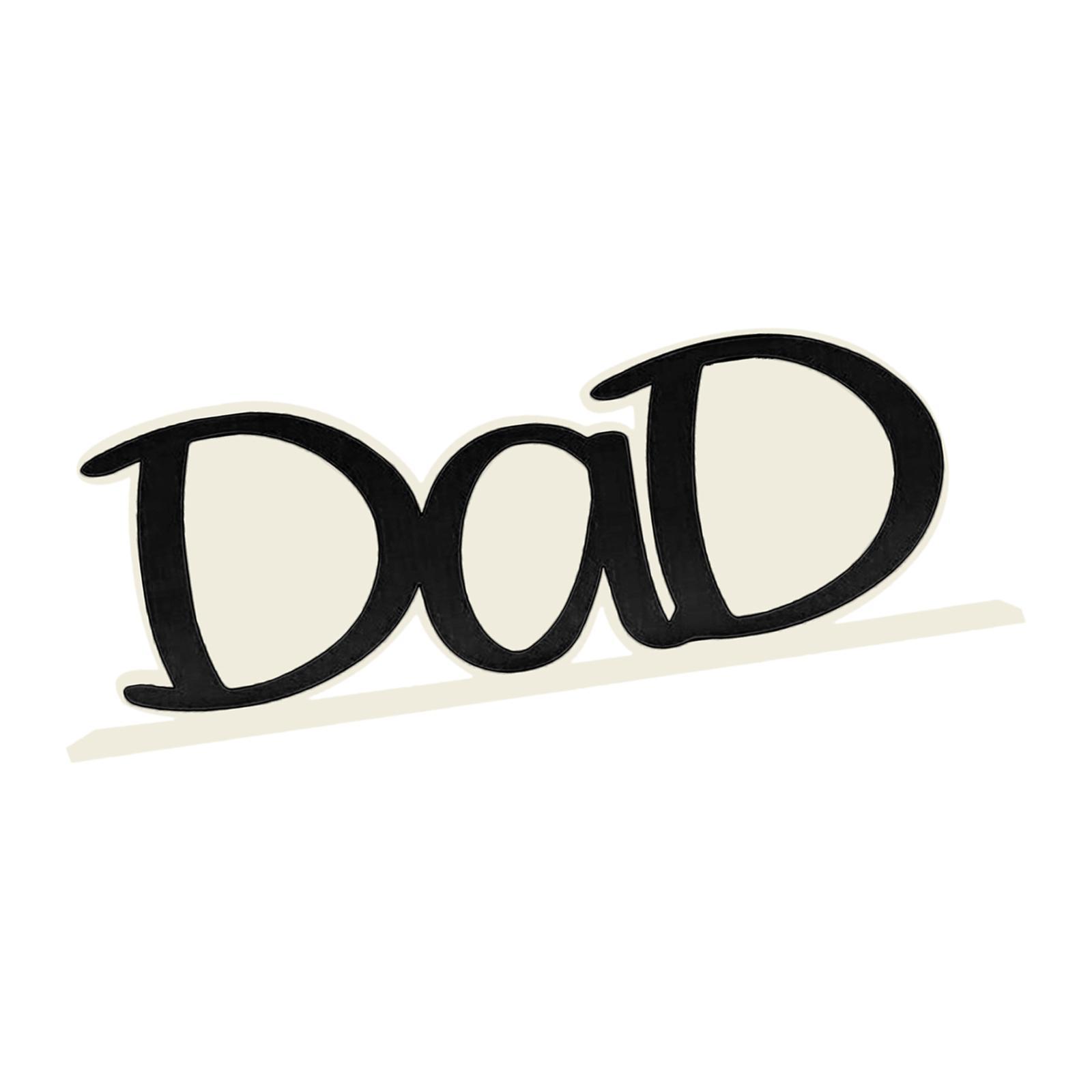 Creative Dad Picture Frame Tabletop Decorative Photo Clip Frame for Father's Birthday Gifts