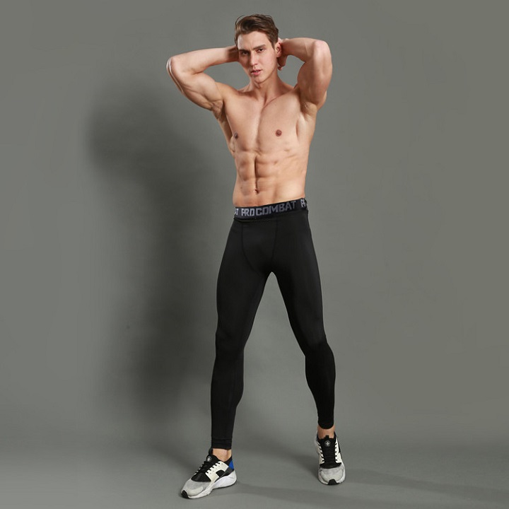 Quần giữ nhiệt COMBAT PRO Quần Legging Nam tập Gym bóng đá bóng rổ SQ518