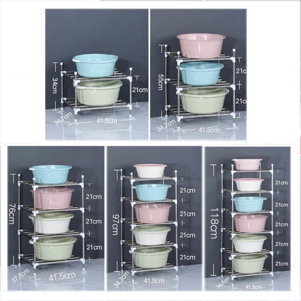 Nhà Bếp Nhà Tổ Chức Giá Đỡ Phụ Kiện Kệ Sàn Nồi Giá Đỡ Chậu Rửa Lưu Trữ Giá Đỡ Lưu Vực Giá Treo Đồ Dùng Nhà Bếp Lưu Trữ Giá Đỡ