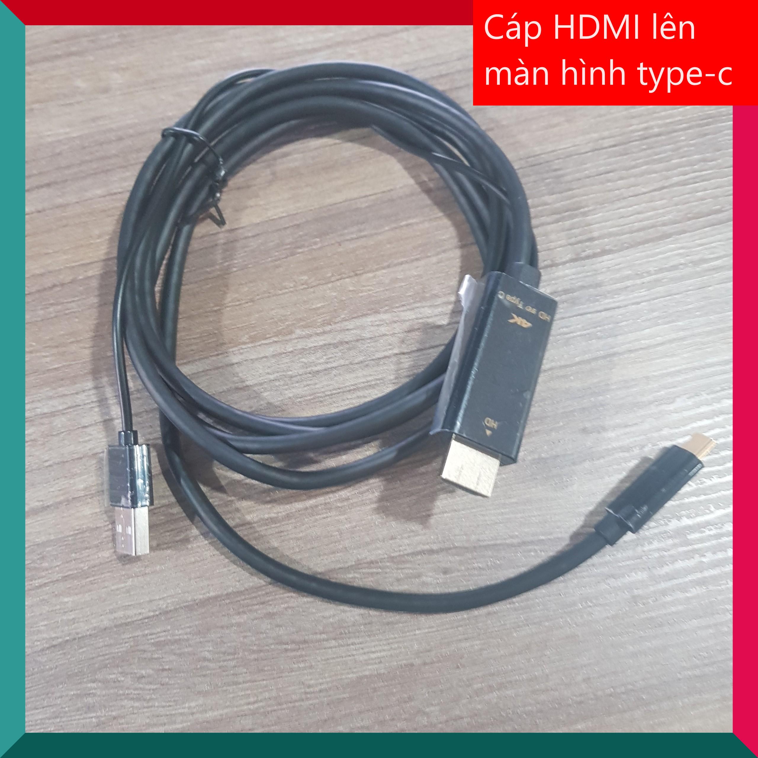 Cáp chuyển HDMI lên màn hình type c, kết nối laptop, ps4, pc từ cổng hdmi lên màn hình type c