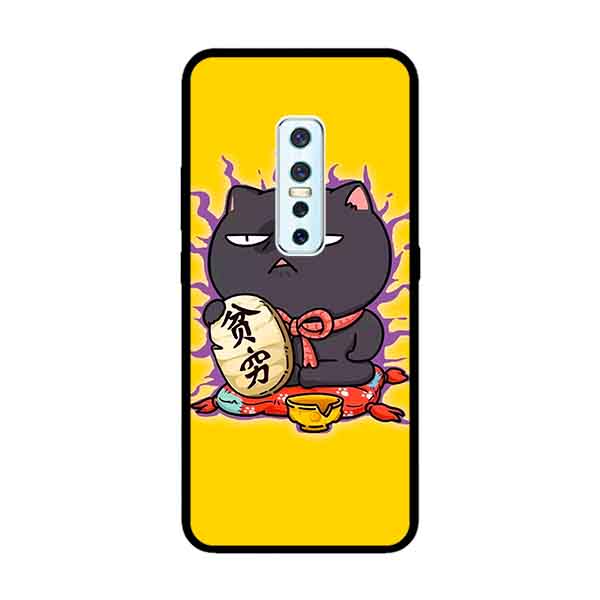 Ốp Lưng in cho Vivo V17 Pro Mẫu Mèo May Mắn 9 - Hàng Chính Hãng