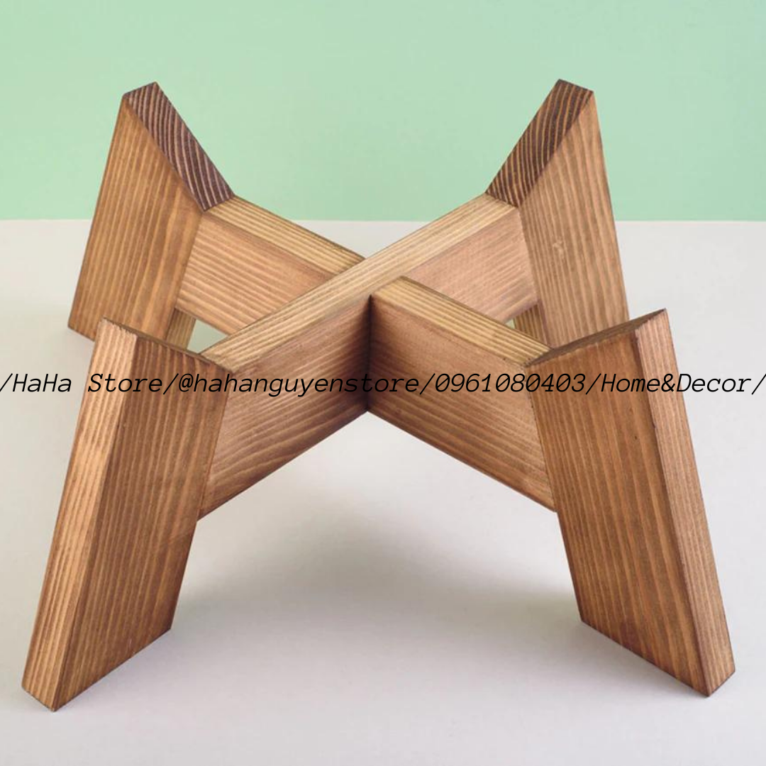 Kệ gỗ để cây cảnh/ Chân gỗ Decor chậu cây CCG09