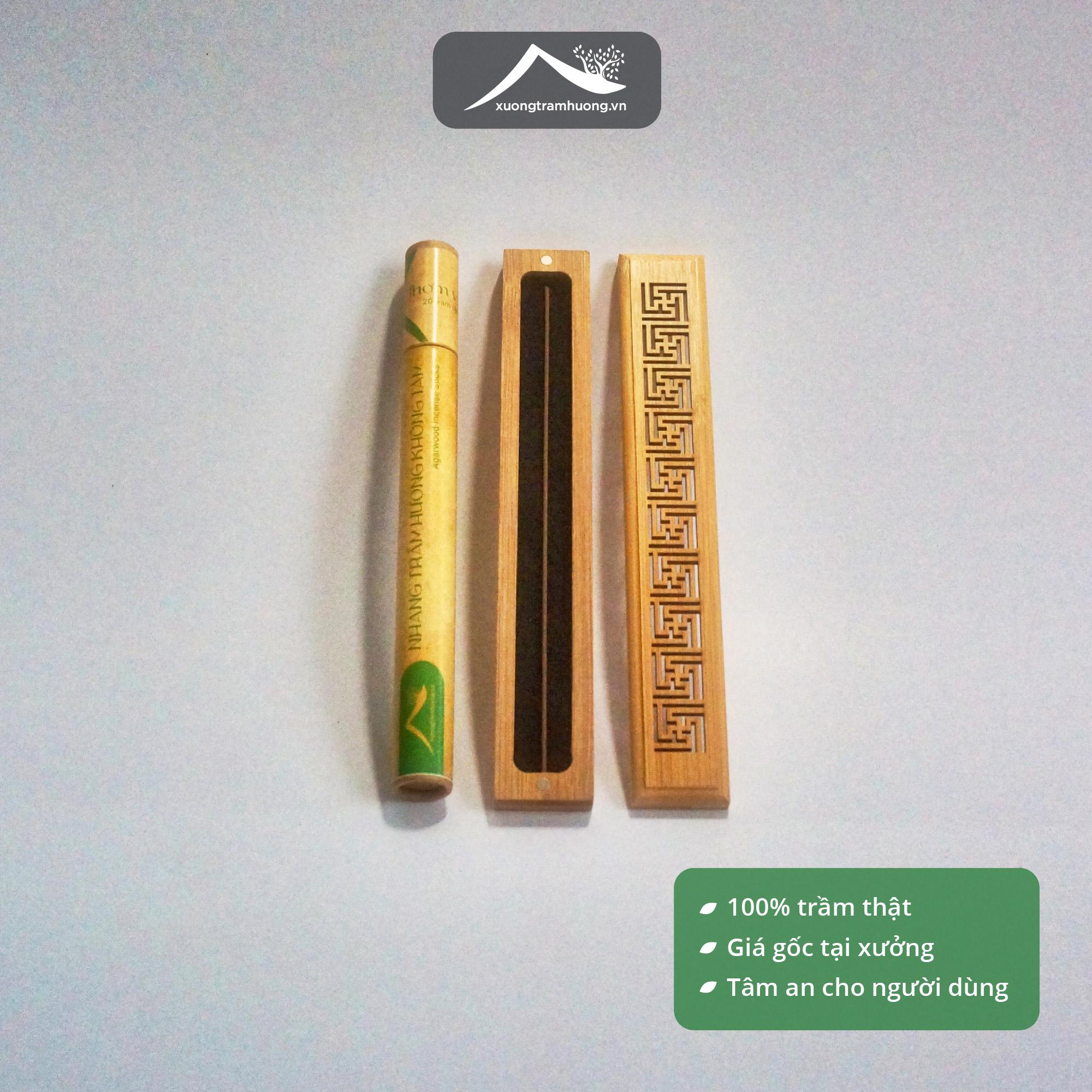 Nhang Trầm Hương Không Tăm Sạch Nguyên Chất Xưởng Trầm Hương Thơm Vừa Ít Khói Xông Nhà