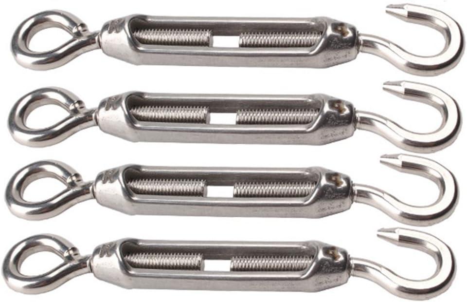 Thép Không Gỉ 304 Turnbuckles M4 Mắt Turnbuckle Cáp Căng Móc/Mắt Dây Căng Gói 4