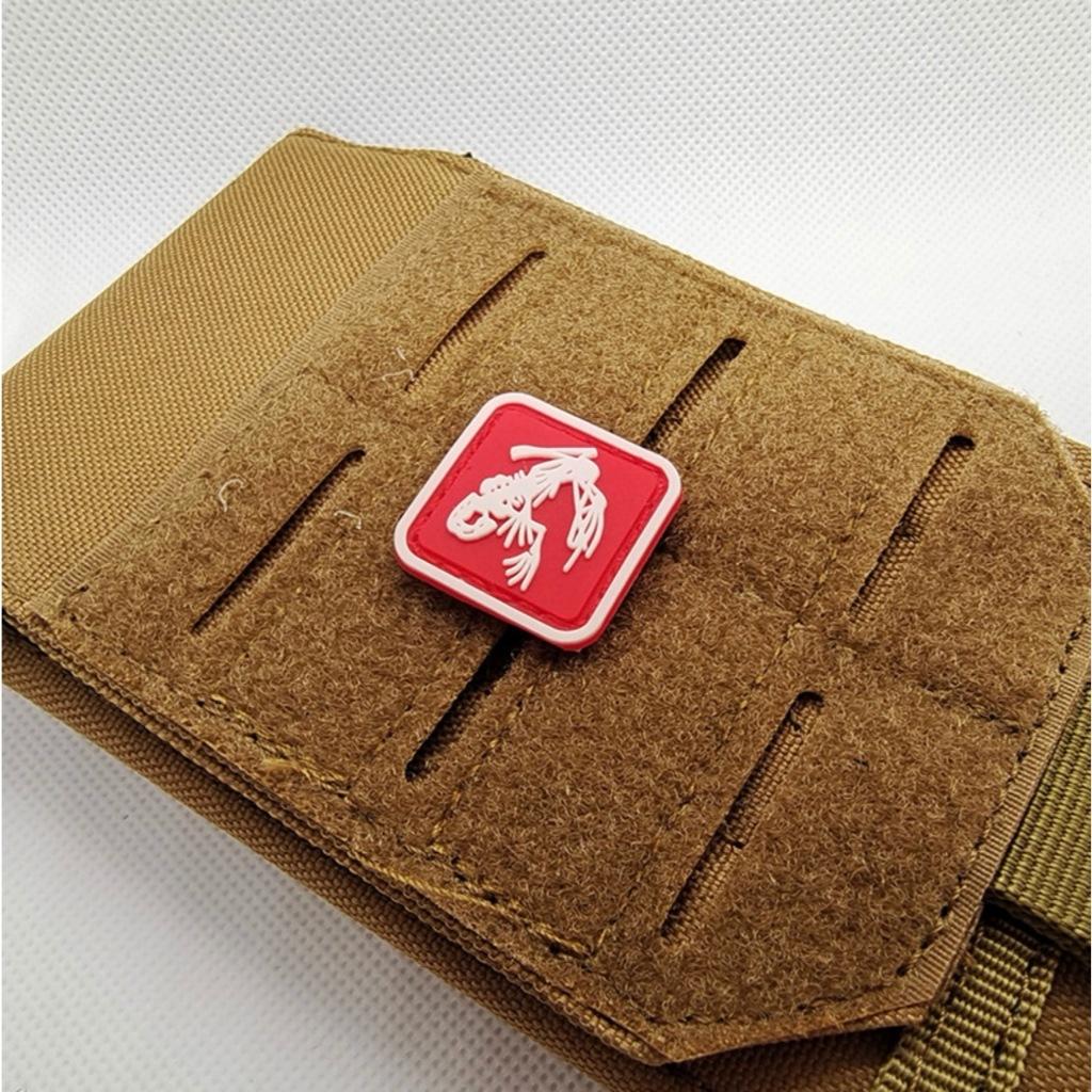 Patch_velcro PVC mini huy hiệu chiến thuật gắn quần áo_ba lô_túi xách