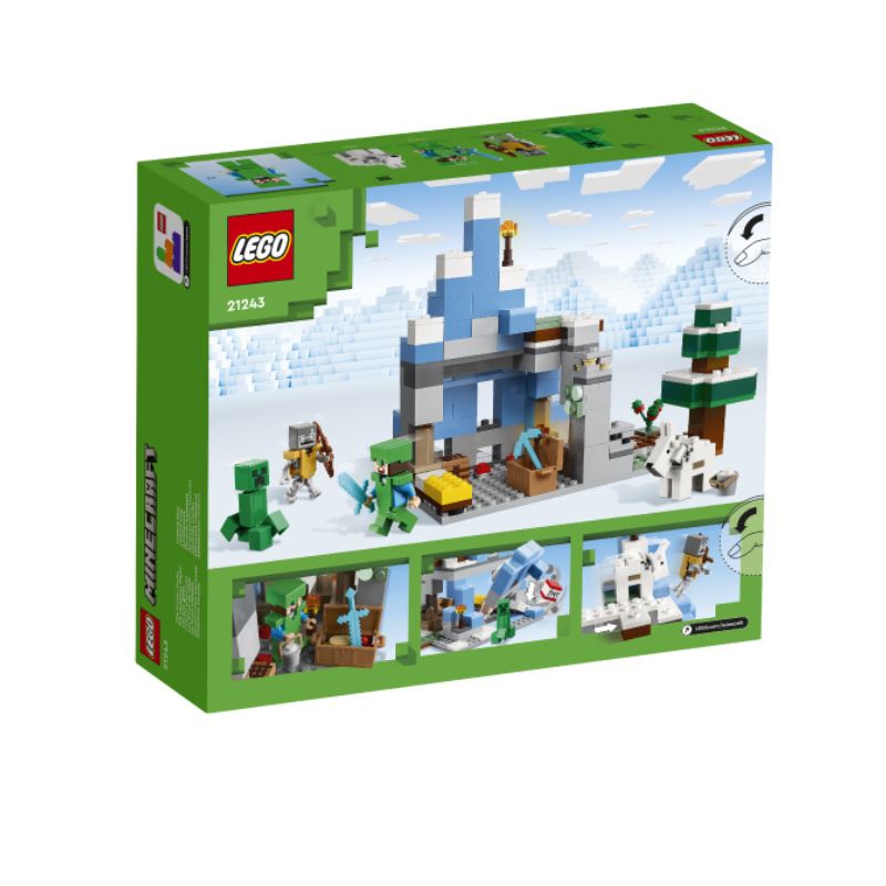 Đồ Chơi LEGO Minecraft Đỉnh Núi Băng Giá 21243 (252 chi tiết)