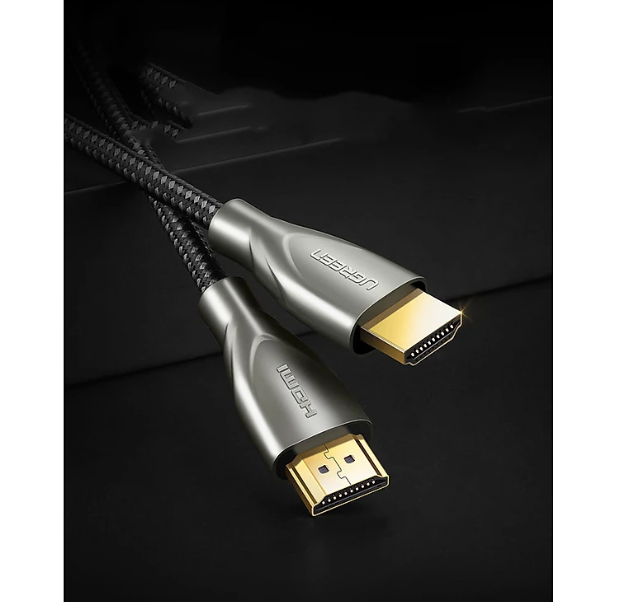 Cáp HDMI 2.0 Carbon chuẩn 4K@60MHz mạ vàng cao cấp dài 5m UGREEN 50110 - Hàng Chính Hãng