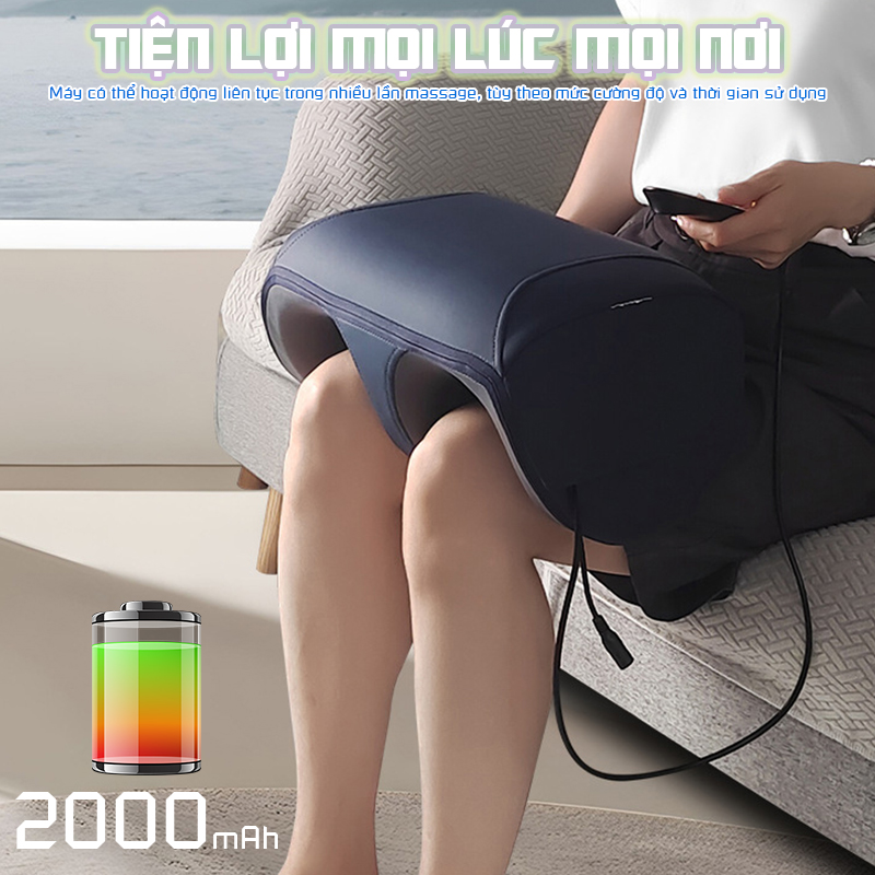 Máy massage bàn chân và bắp chân cải tiến mới Nikio NK-183 - Sử dụng pin sạc
