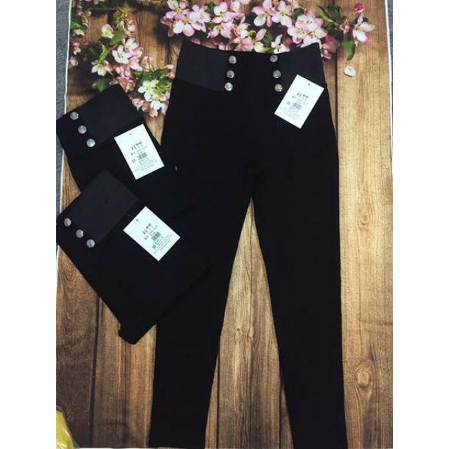 Quần legging bigsize 6 khuy,quần legging nữ cạp lưng cao