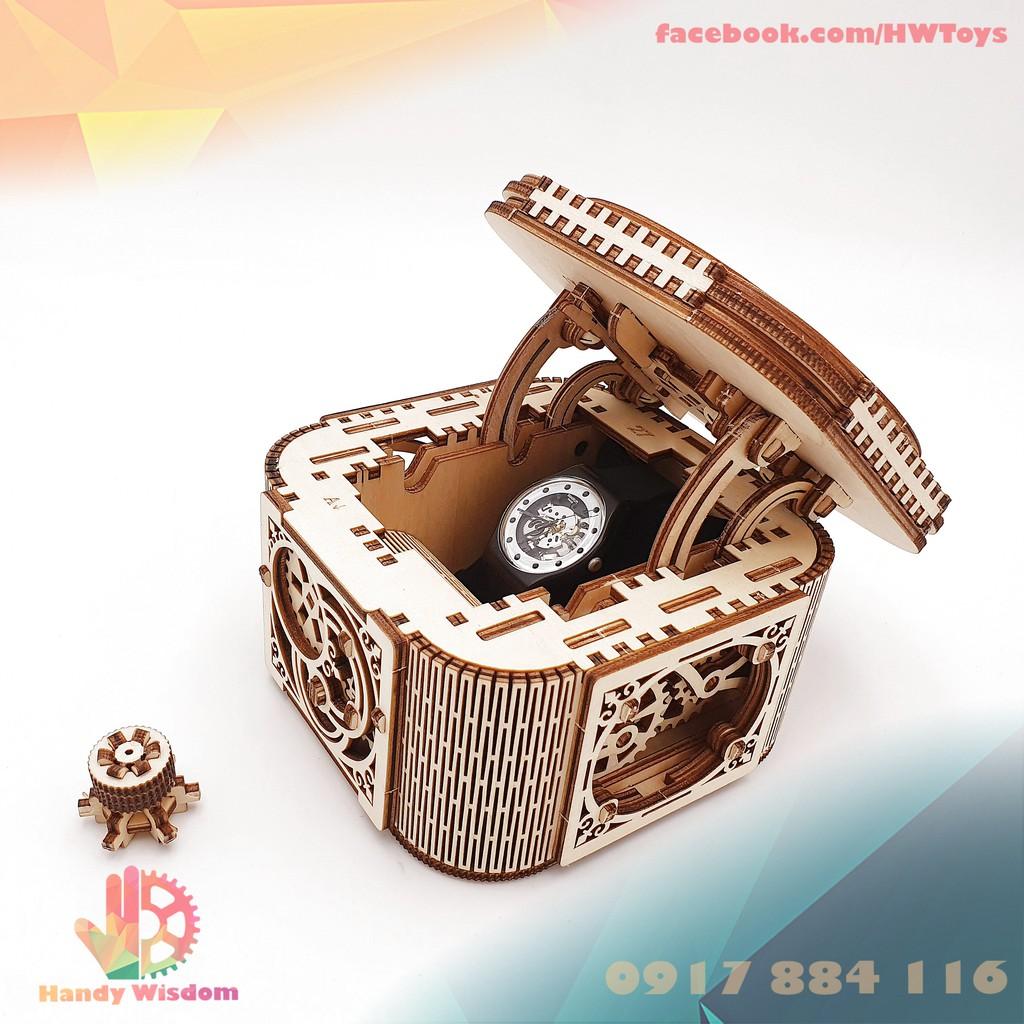 Mô hình gỗ chuyển động - Rương kho báu - Treasure Box