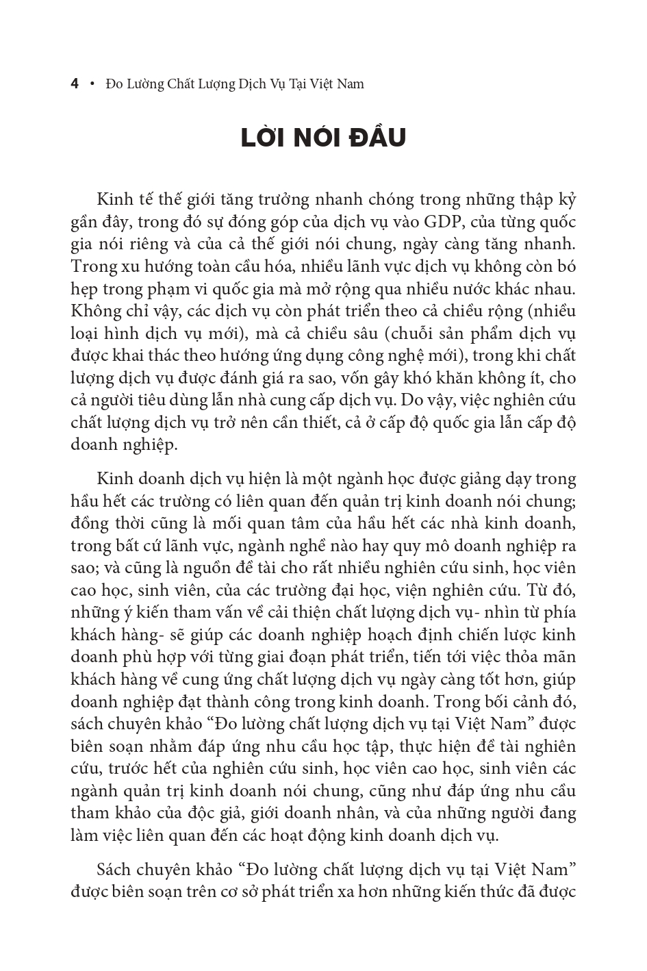 Sách Chuyên Khảo Đo Lường Chất Lượng Dịch Vụ Tại Việt Nam Nhìn Từ Phía Khách Hàng