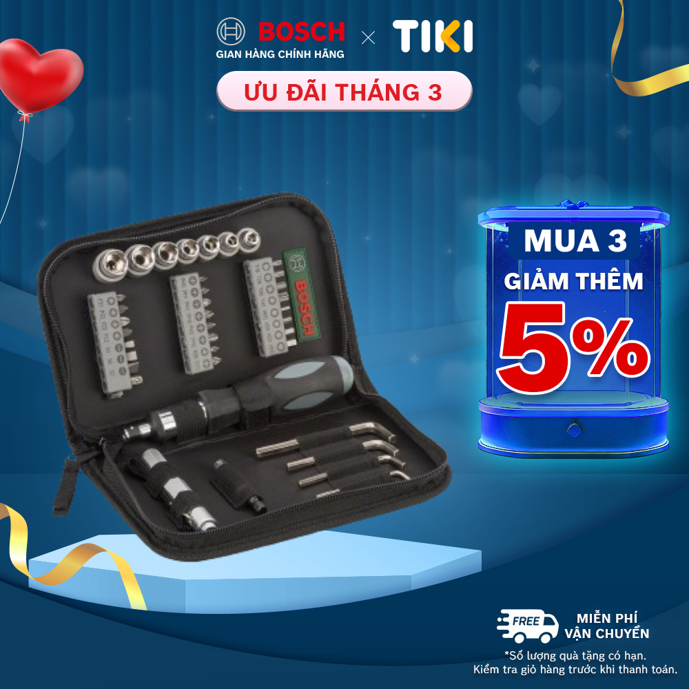 Bộ Vặn Vít Đa Năng 38 Món Bosch – 2607019506 (Hộp Đen)