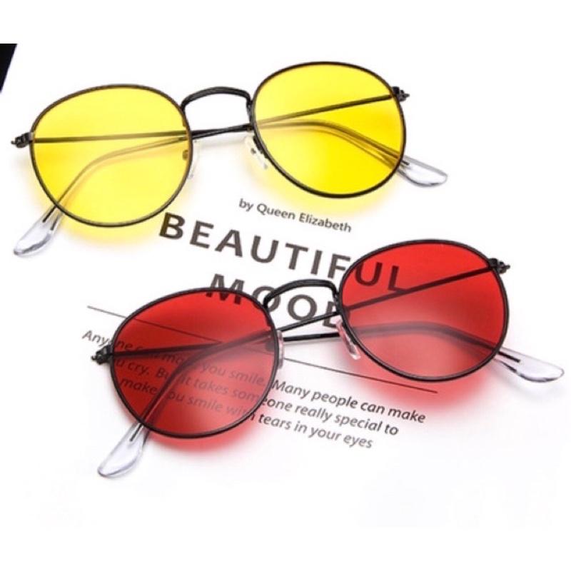 Kính râm kính mát nam nữ form tròn hottrend tiktok
