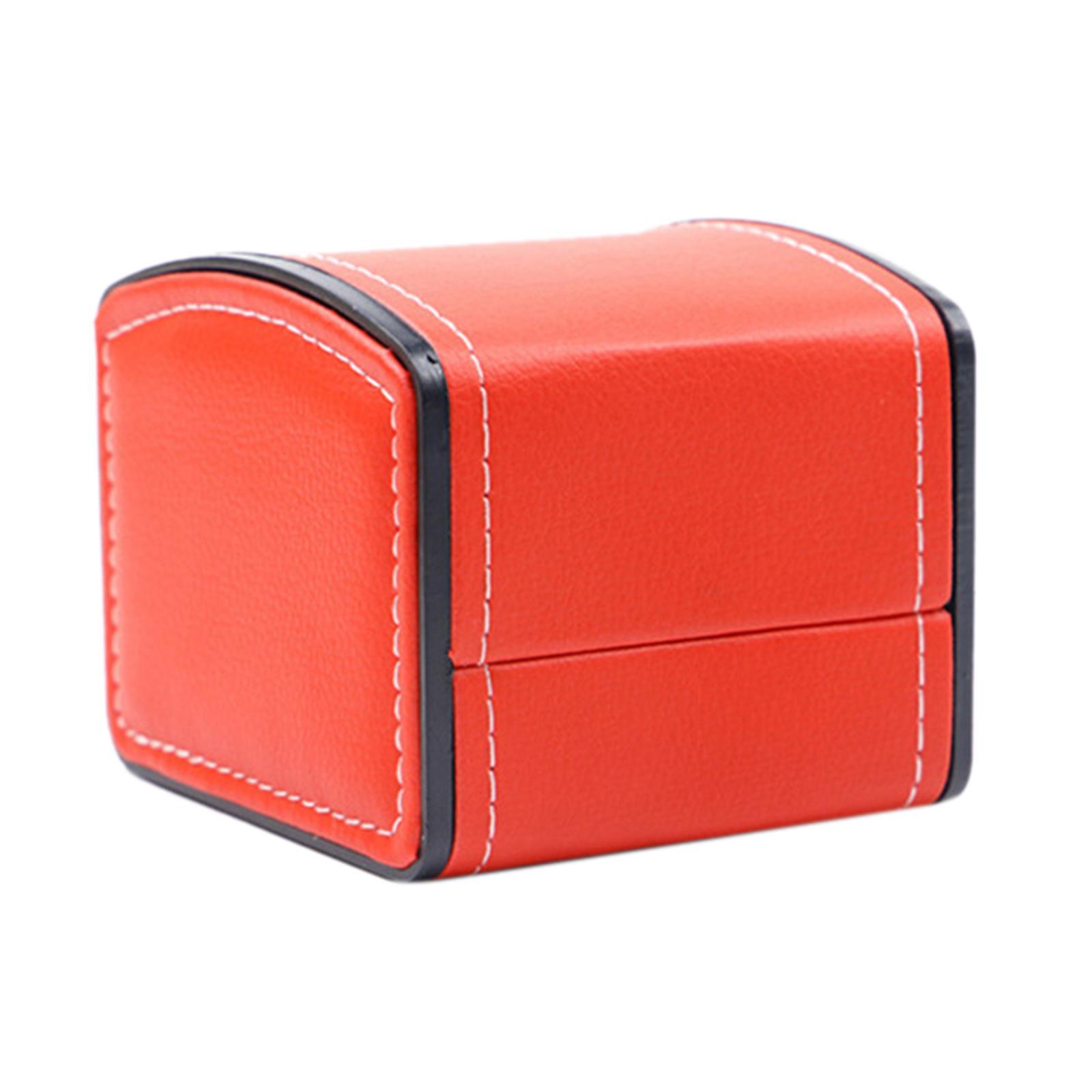 Premium PU Leather Watch Case Storage Holder Organizer Bracelet Black