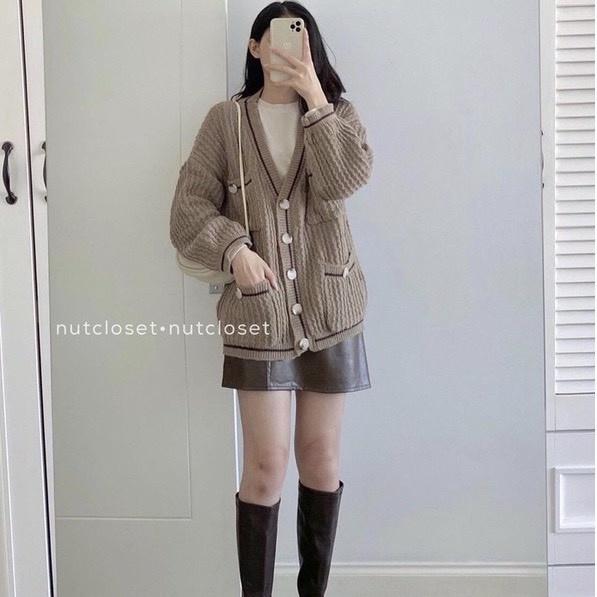 Áo cardigan len nữ ️️ kiểu dáng Hàn Quốc trẻ trung năng động. dễ phối đồ