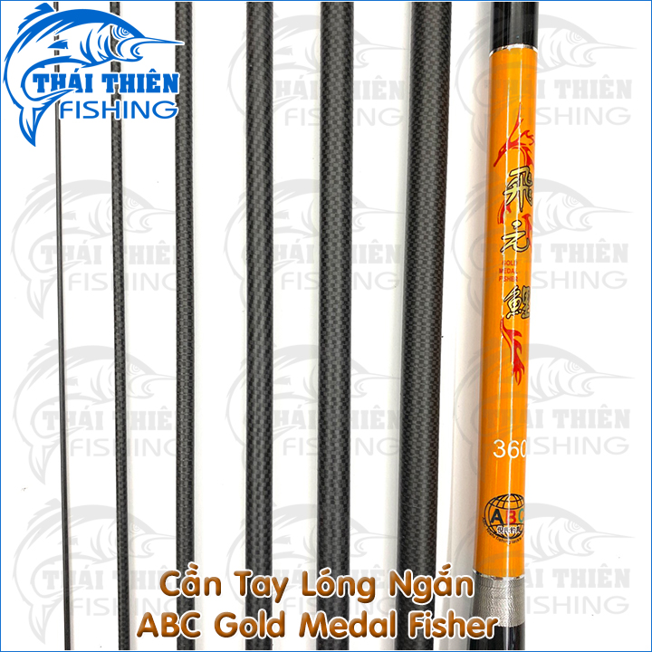 Cần Câu Tay Lóng Ngắn Carbon Caro ABC Gold Medal Fisher