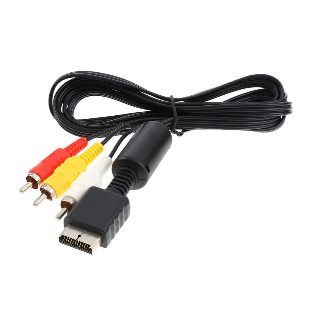 RCA RGB Cord HDTV Connection AV Cable for PS3//PS1 Audio Video Wire