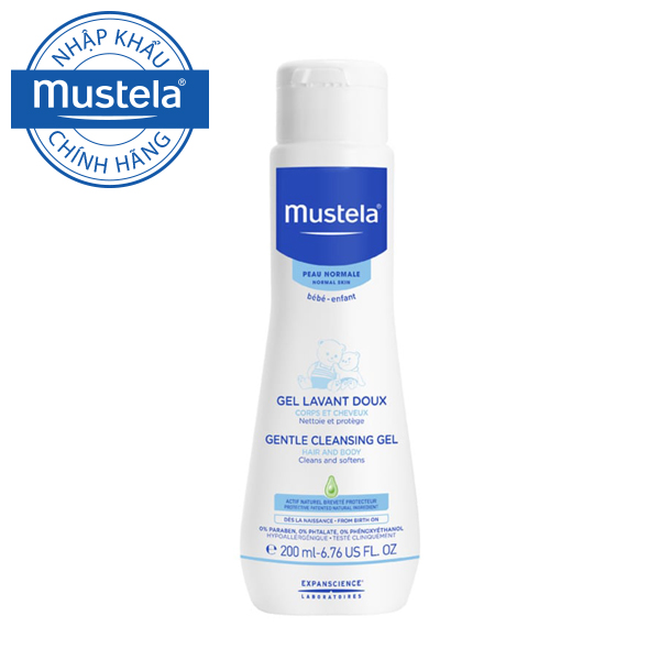 Sữa Tắm Gội Cho Trẻ Sơ Sinh Và Trẻ Nhỏ Da Thường Mustela 200ml