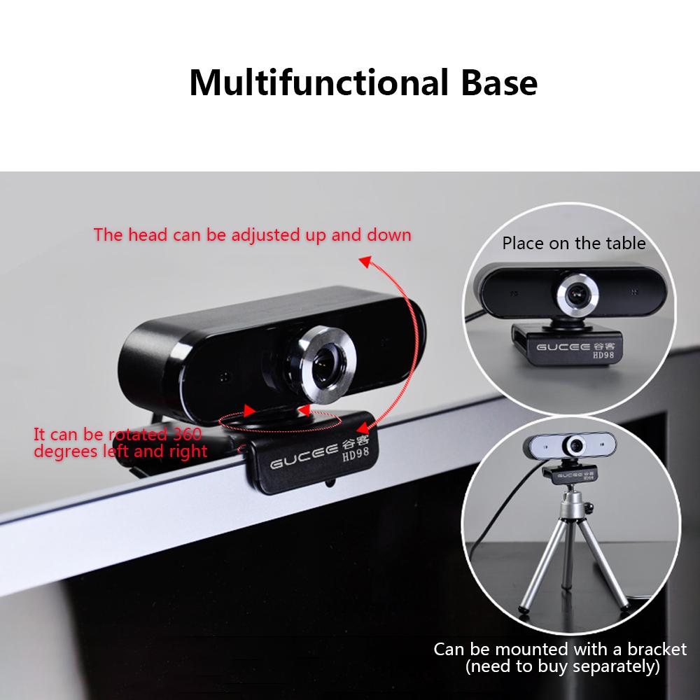 Webcam GUCEE HD98 1080P tự động lấy nét,tích hợp Micrô Máy ảnh cho máy tính xách tay