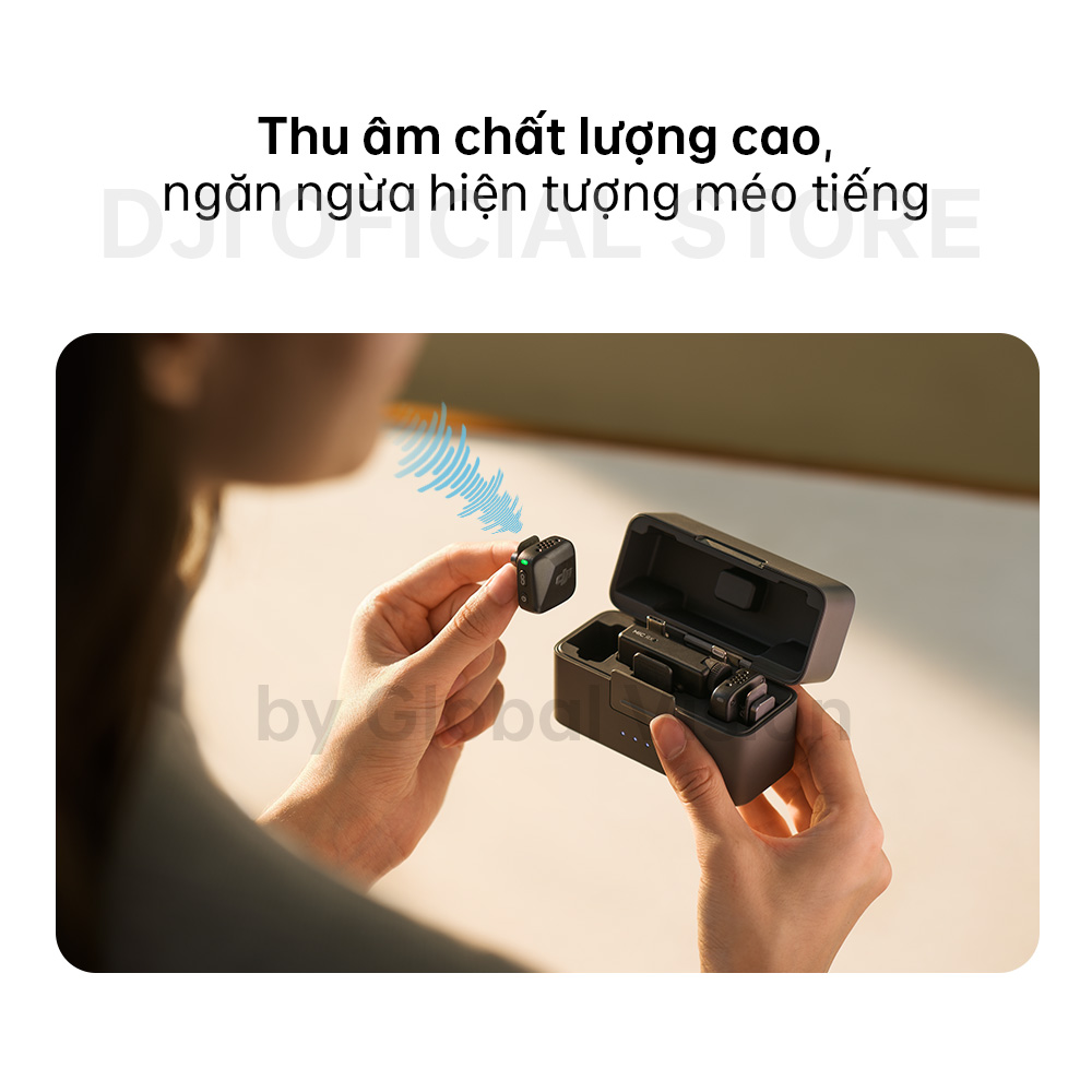 Bộ micro không dây cài áo DJI Mic Mini nhỏ gọn nhẹ, khử ồn chất lượng (DJI Mic Mini) - Hàng chính hãng