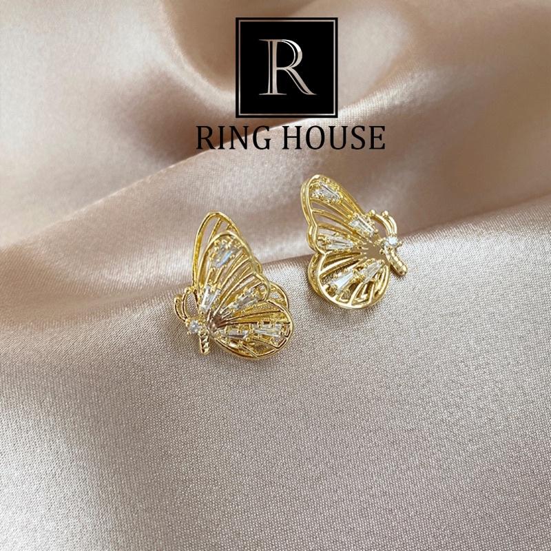 Khuyên Tai Bông Tai Nữ Cánh Bướm Đẹp Ring House