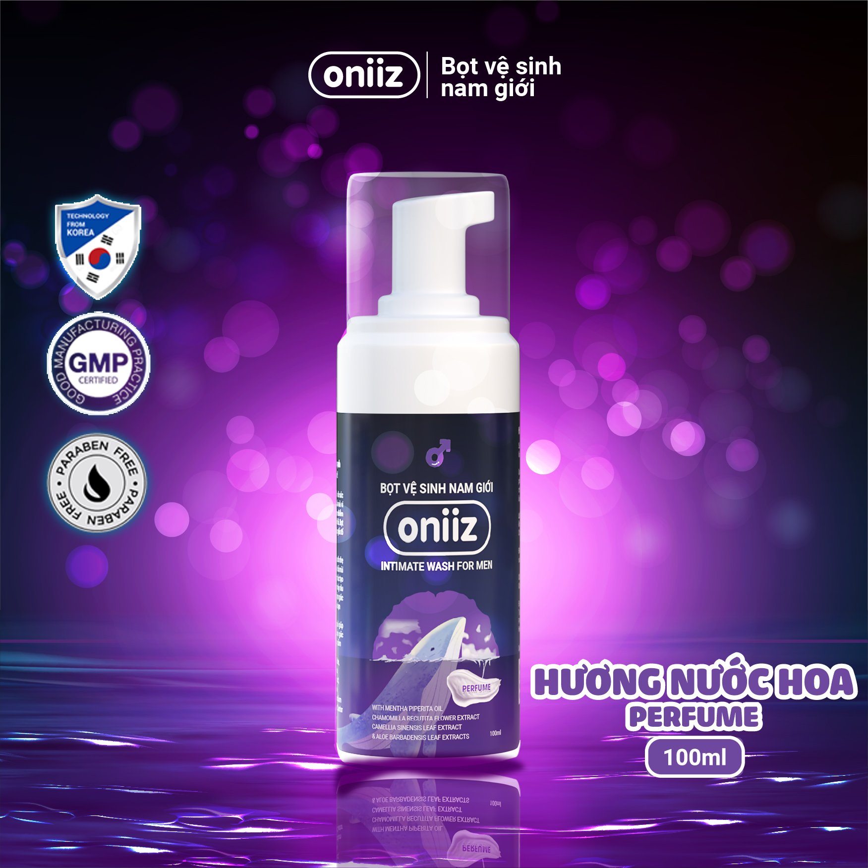 Bọt vệ sinh nam giới Oniiz 100ml