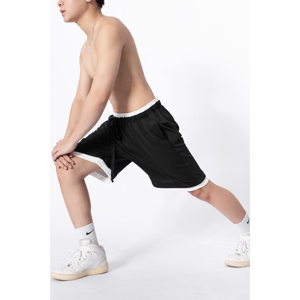 Quần short thun nam co giãn, thoải mái LADOS - LD4082 form rộng, dây rút, chạy bộ, tập gym