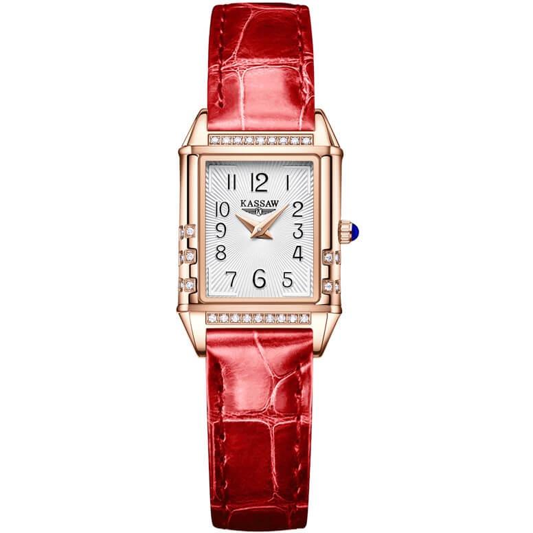 Đồng hồ nữ chính hãng KASSAW K918-3  Chống Nước ,chống xước ,kính sapphire, bảo hành 24 tháng Thời Trang Cho Nữ thiết kế đơn giản trẻ trung và sang trọng