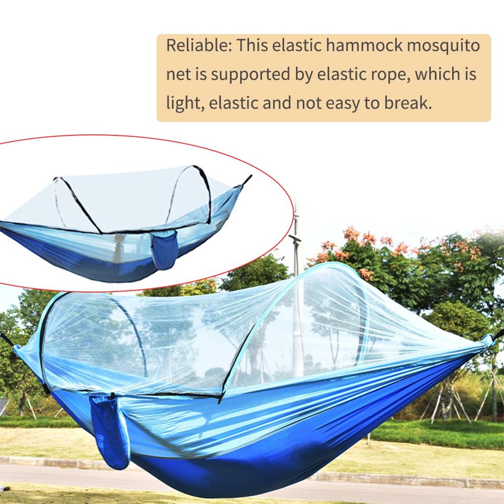 260×140cm Hammock Hammock with Mosquito Net Camping Hammocks Outside Hammocks Hanging Bed Swing Chair for CampersELEN