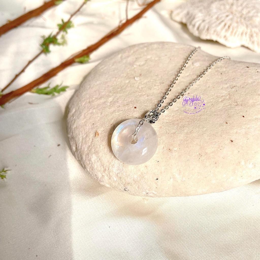 Dây Chuyền Đồng Điếu Đá Ánh Trăng (Moonstone) SP003870 Gypsy.lala