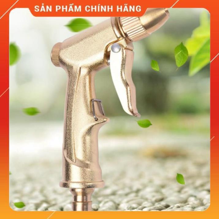 ️️ Bộ dây vòi xịt nước rửa xe, tưới cây loại 3m, 5m 206701-1 đầu đồng, cút đồng,nối đồng+ túi đựng bút