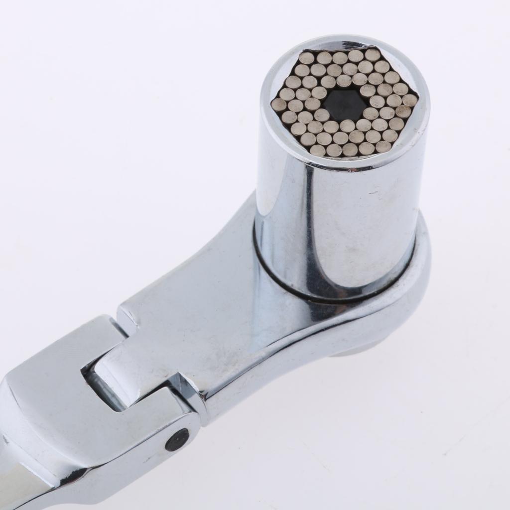 8-19mm Metric Flexible Head Ratcheting Wrench Combination Spanner Hand Tools