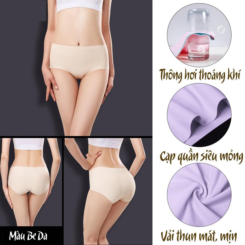 Quần lót nữ ️️ Quần chip nữ không đường may - Quần lót nữ đúc su kháng khuẩn mềm mại