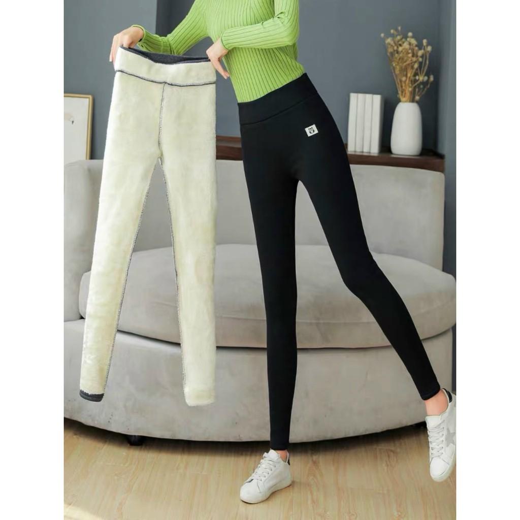 Quần legging nữ lót lông siêu ấm