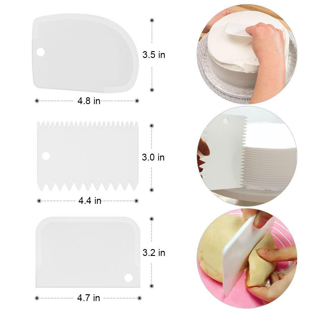 Combo Bàn Xoay Bánh Kem Bộ Dụng Cụ Làm Bánh Sinh Nhật 6 Chi Tiết Cho Gia Đình