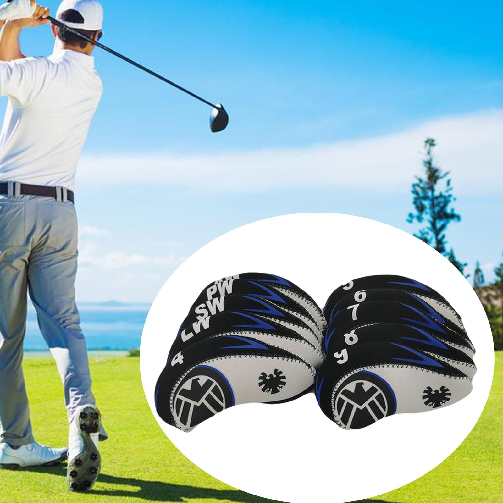 10pcs/set Golf Club Iron Head Cover Protection Headcover Fits Most Brands for Golf Lovers