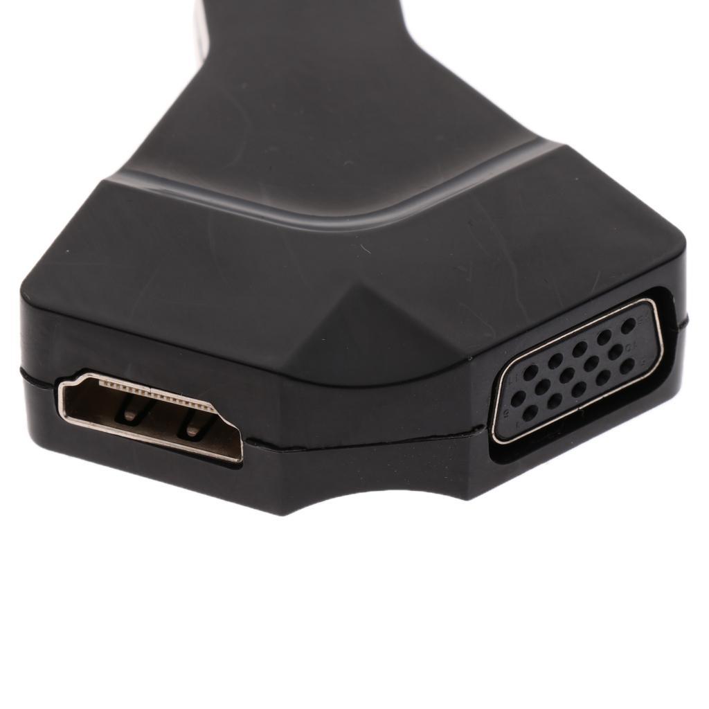 Mini  DP to  VGA Multiport Charge 4Kx2K Adapter Hub