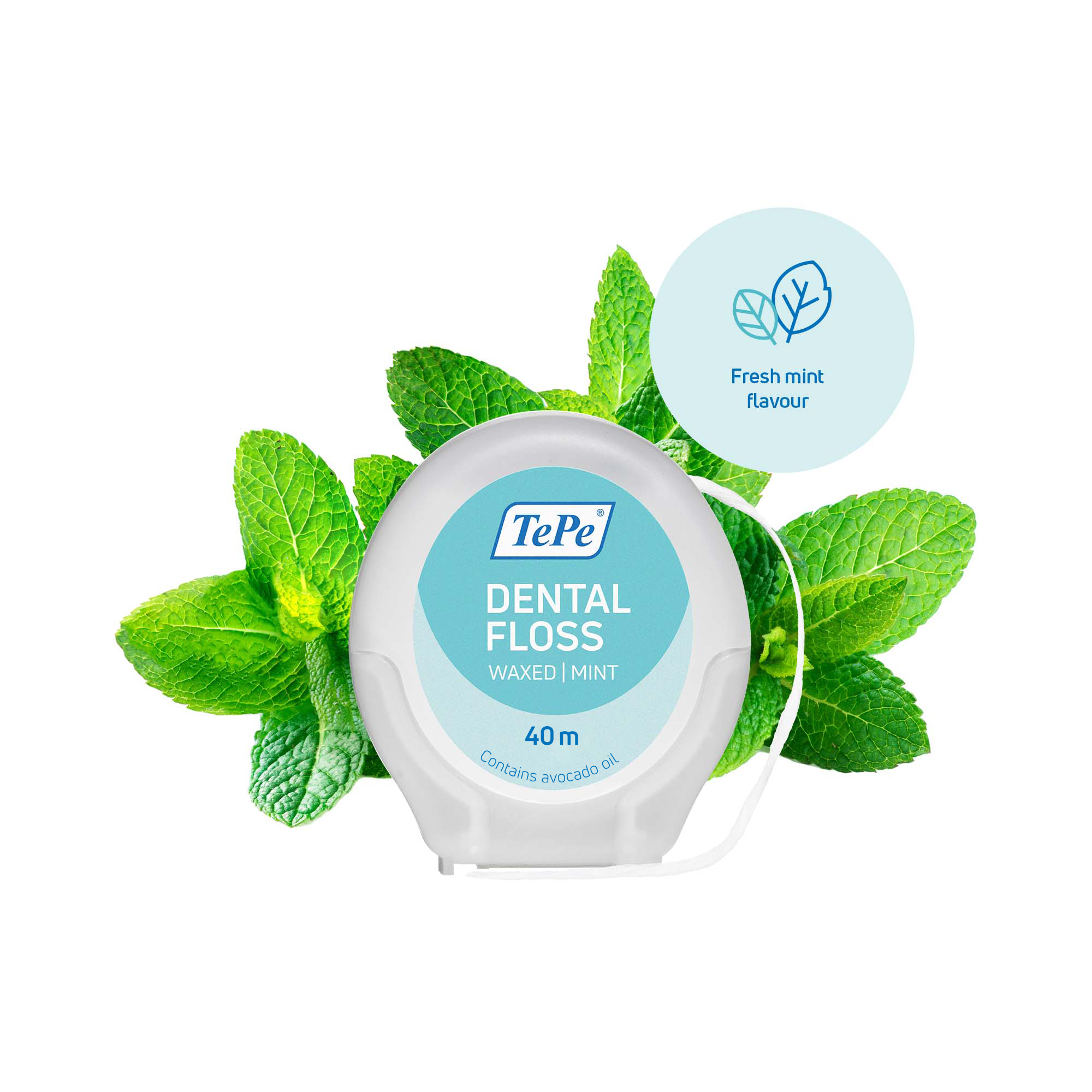 Chỉ nha khoa hương bạc hà Tepe Dental Floss 40m (cuộn 40m)
