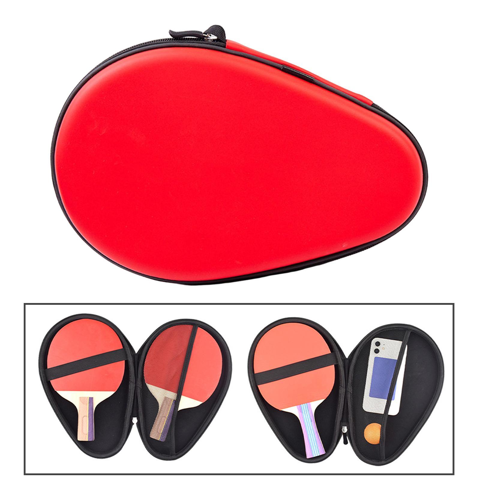 Table Tennis Racket Bag Lightweight Pong Paddle Pocket for Travel Competition