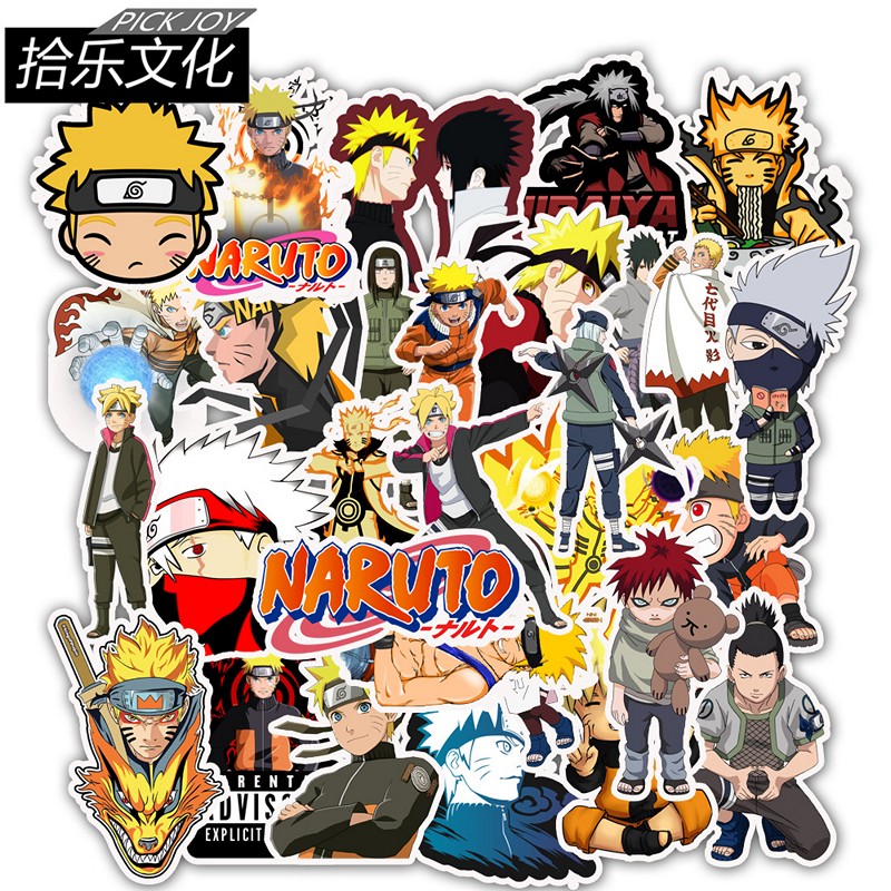 Bộ 50 miếng Sticker hình dán Naruto SetC