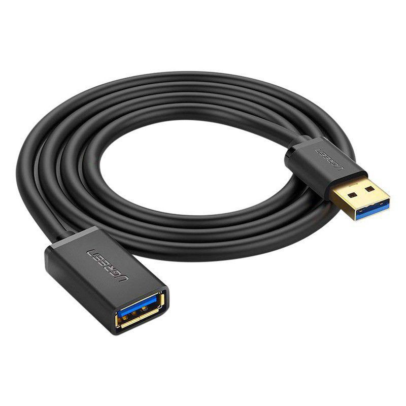Cáp tín hiệu USB 3.0 nối dài cao cấp dài 1.5m màu đen UGREEN USB30126Us129 Hàng chính hãng