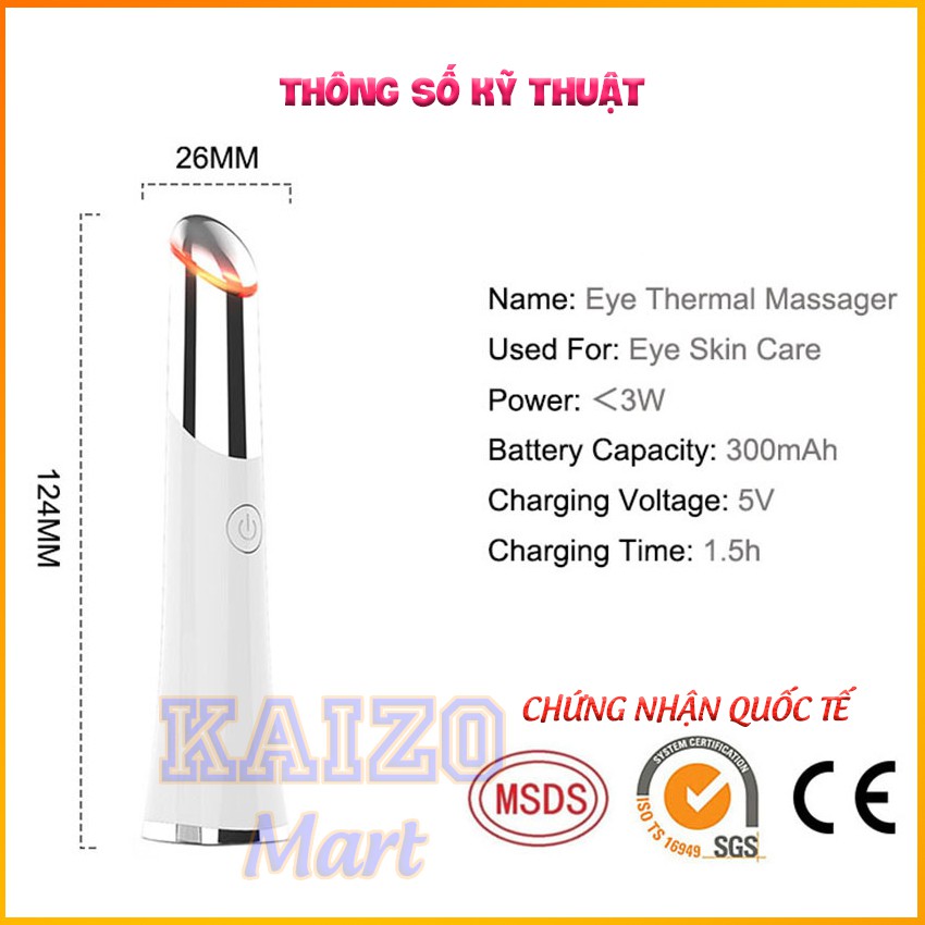 Bộ dụng cụ thanh lăn massage mặt thon gọn trẻ hóa da - máy matxa mắt chống nhăn loại bỏ quầng thâm, mờ bọng mắt MIANZ GROUP