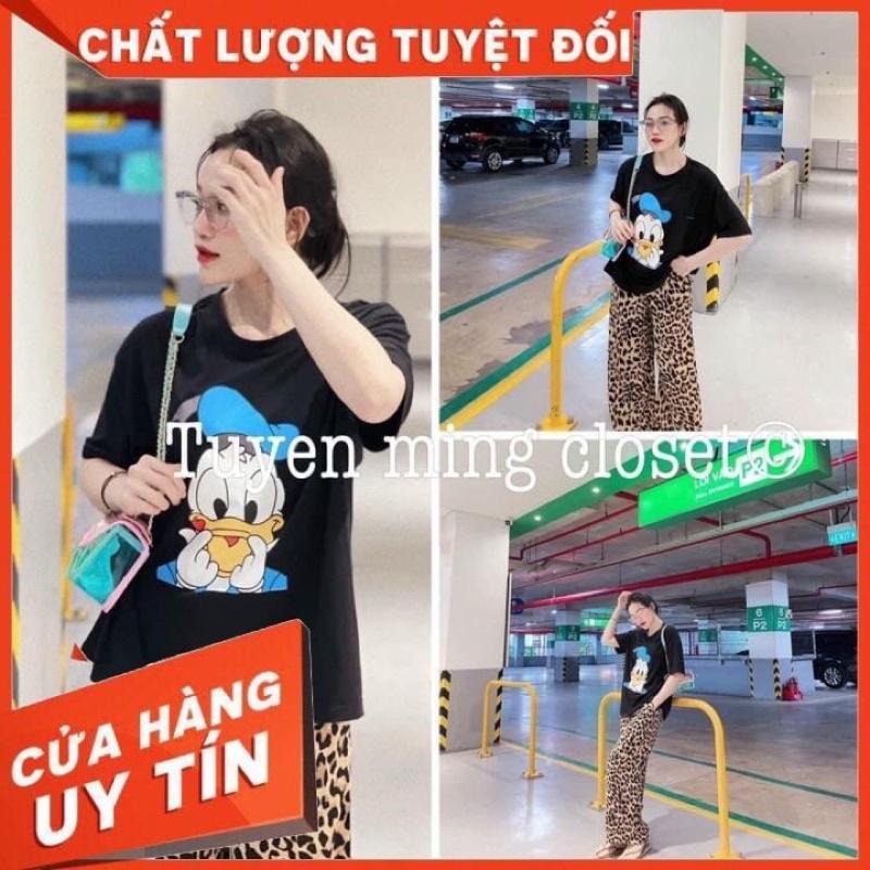 Áo Phông Tay Lỡ, Vịt BaBy ,Áo Thun Form Thụng Dấu Quần